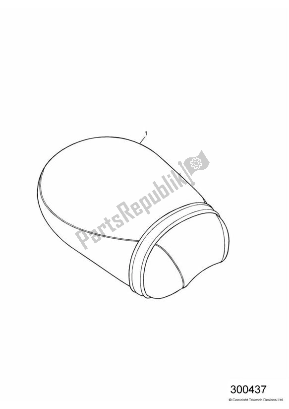 All parts for the Seat Pad, Touring of the Triumph America Carburettor 790 2002 - 2007